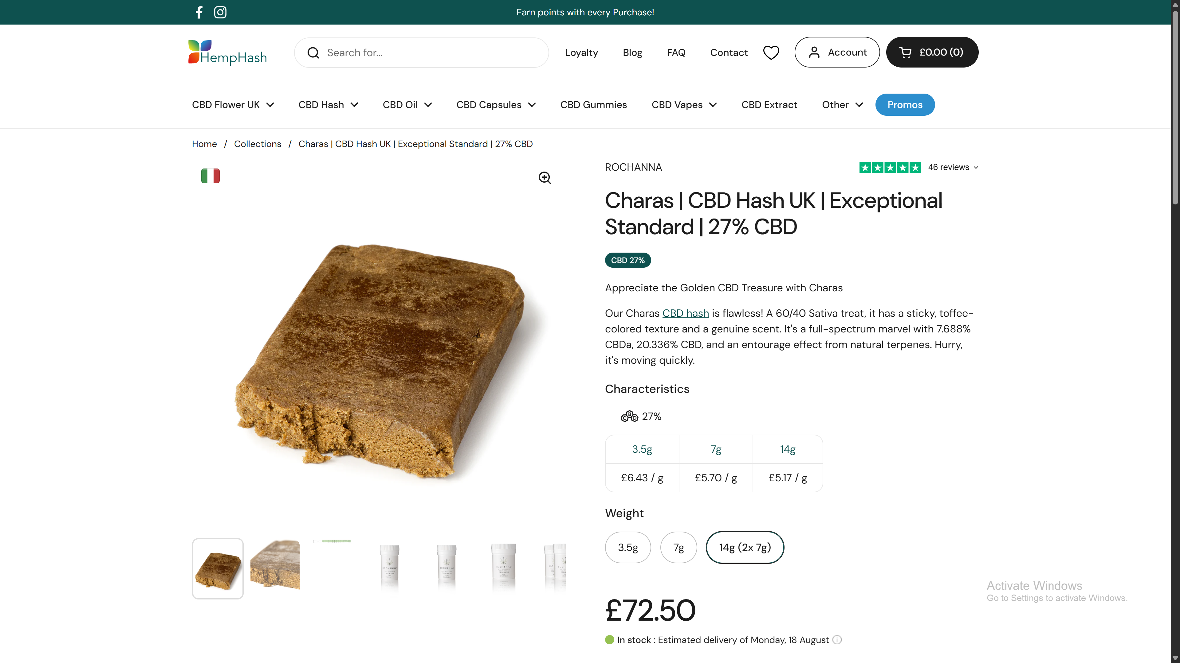 Hemp Hash Only Sold In The United Kingdom